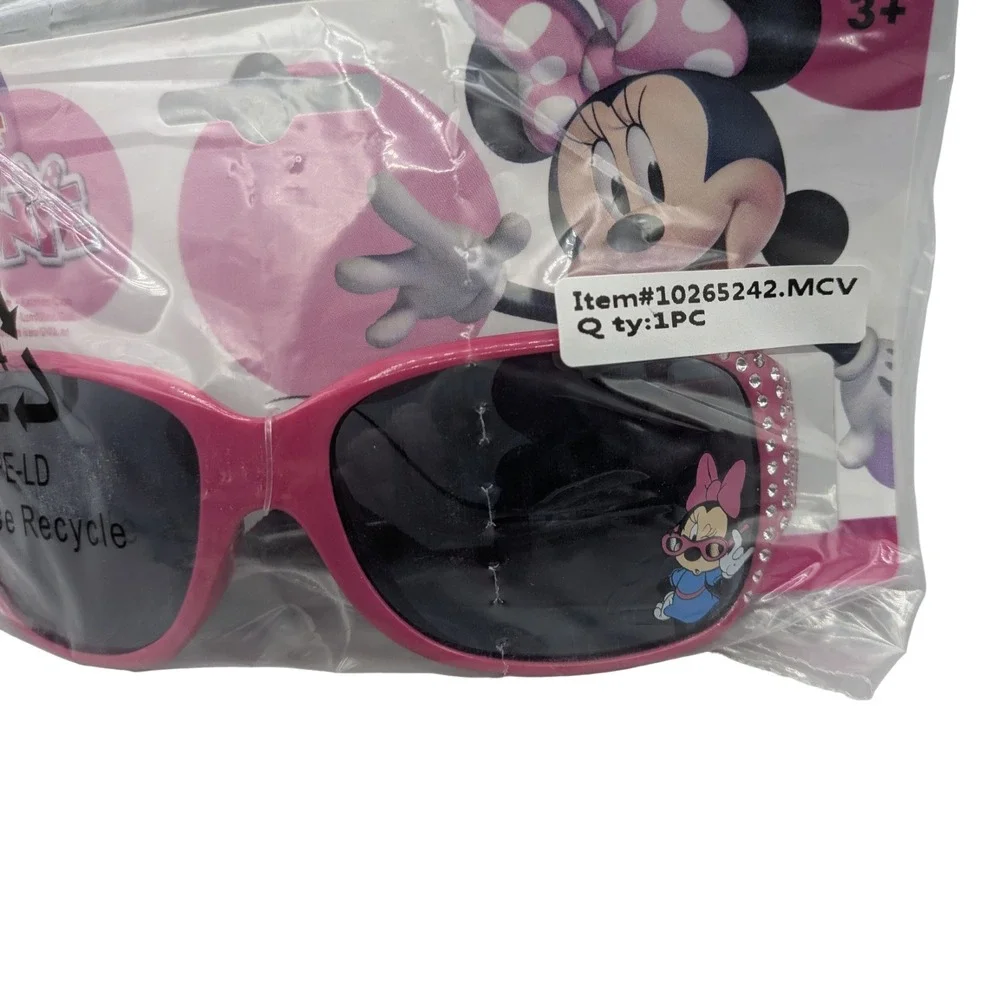 Disney Minnie Mouse Girls Pink Rhinestone Sunglasses 2 Pack NWT 10265242.MCV